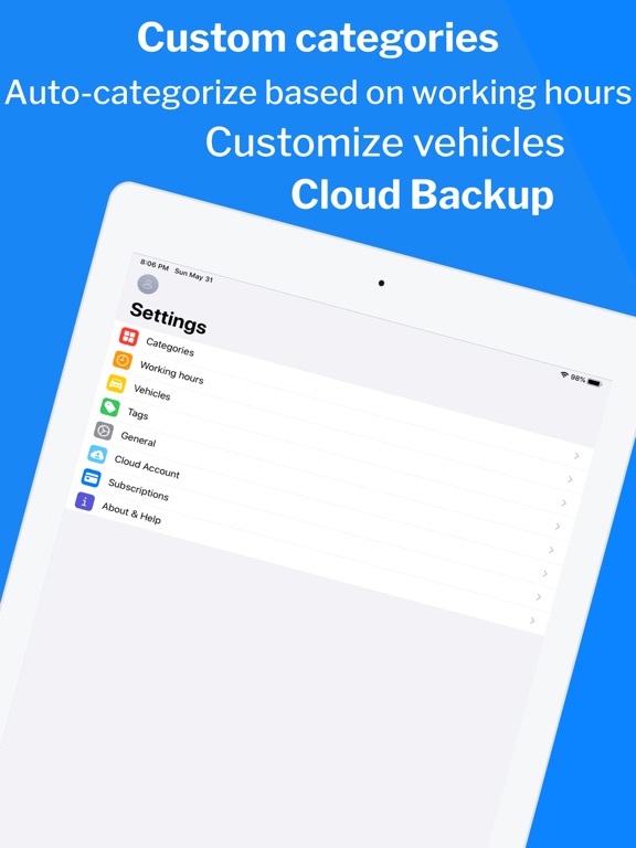 MileWiz 2022 - Car Mileage Log iPad screenshot 7 - Business app