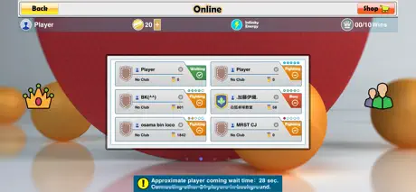 Virtual Table Tennis