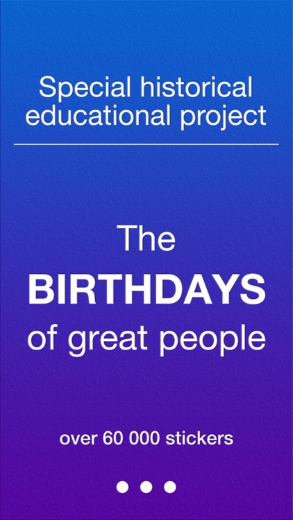 The birthdays of great people