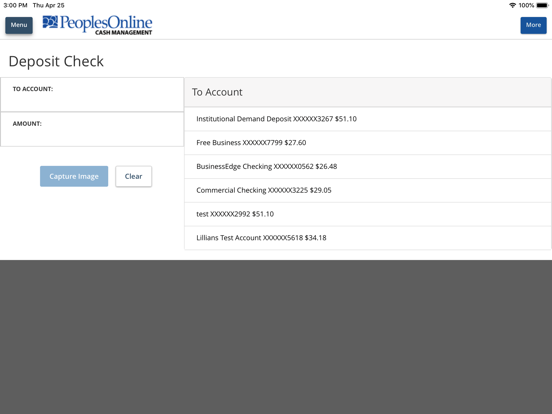 Screenshot #5 pour PeoplesBank Cash Management