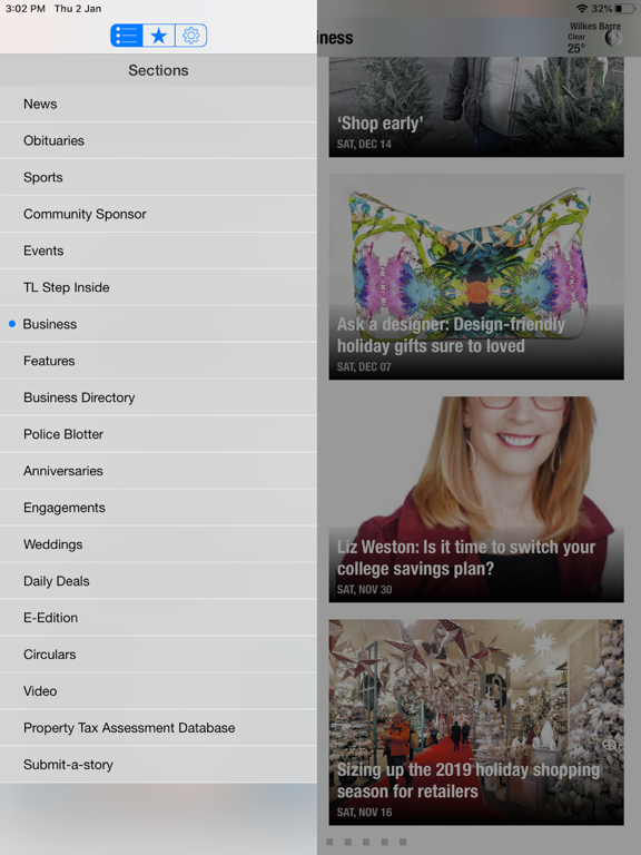 Times Leader Wilkes-Barre iPad screenshot 2 - News app