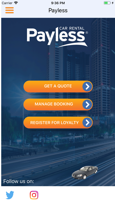 Screenshot 2 of Payless Car Rental App