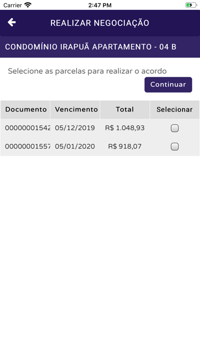 App screenshot