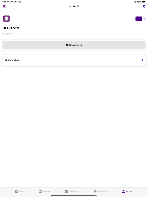 Universidad de La Laguna iPad screenshot
