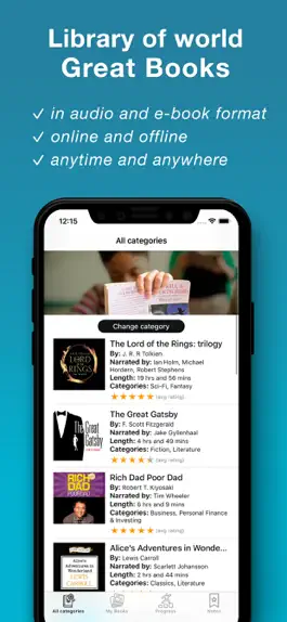 Game screenshot Great Books: audio and e-books mod apk