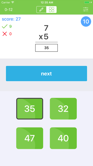 Screenshot #2 pour Times Tables - Flash Quiz