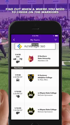 Winona State WarriorsGO screenshot 2