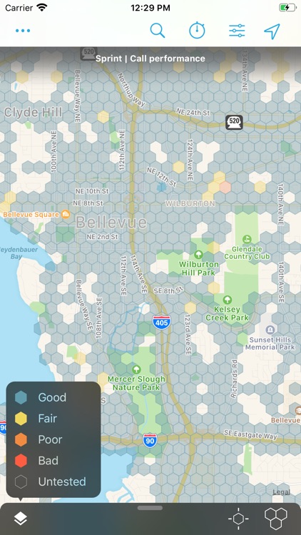 Cell Phone Coverage Map