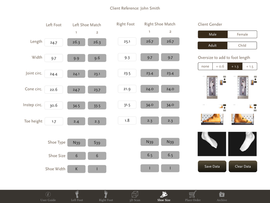 Screenshot #6 pour Nimco Professional Shoe Sizing