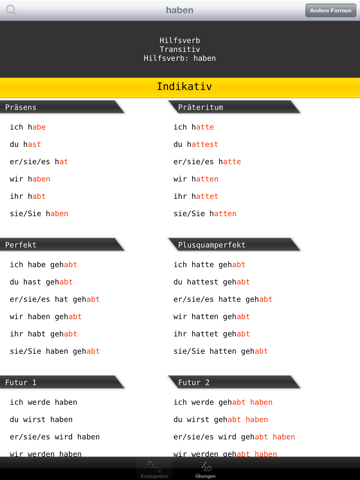 Screenshot #6 pour La conjugaison allemande L'OBS