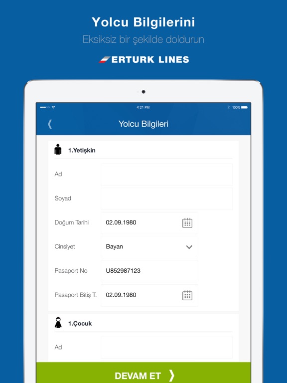 Erturk Lines iPad screenshot 4 - Travel app