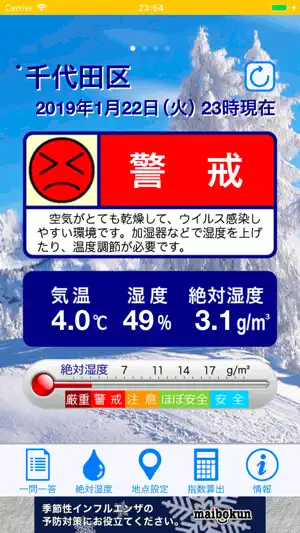 インフルエンザ警戒計 screenshot 1