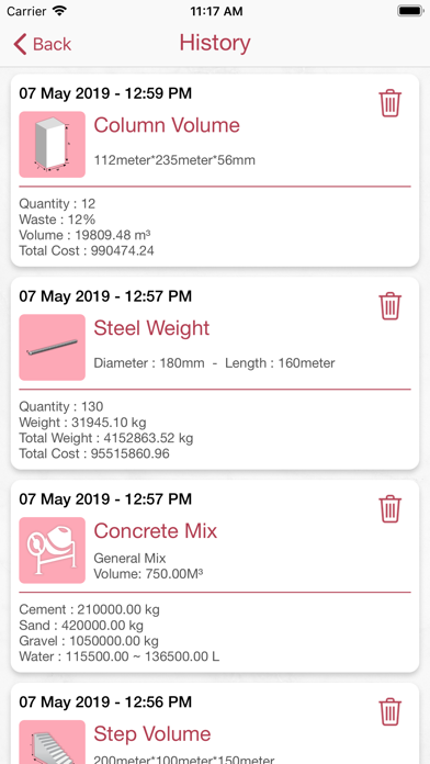 Concrete Calculator, Estimator iPhone screenshot 6 - Utilities app