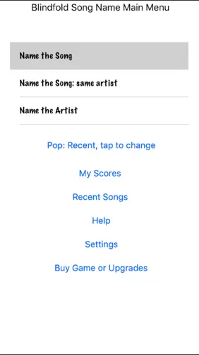 Blindfold Song Name screenshot 2