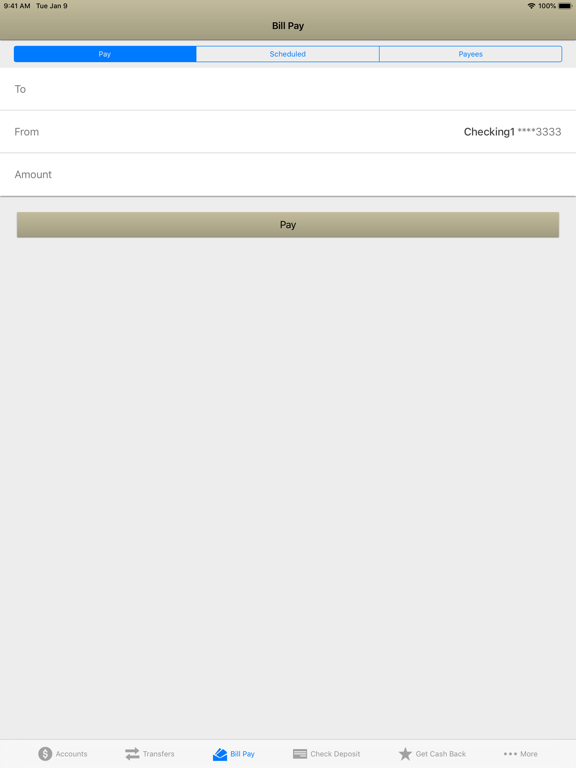 MySCU Mobile iPad screenshot 5 - Finance app