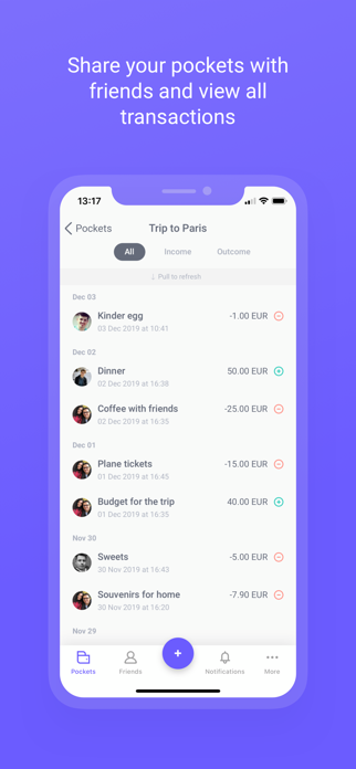 Shared Pockets Screenshot 2 of 6