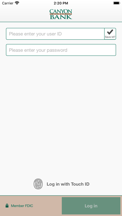 Screenshot #2 pour Canyon Community Bank Mobile