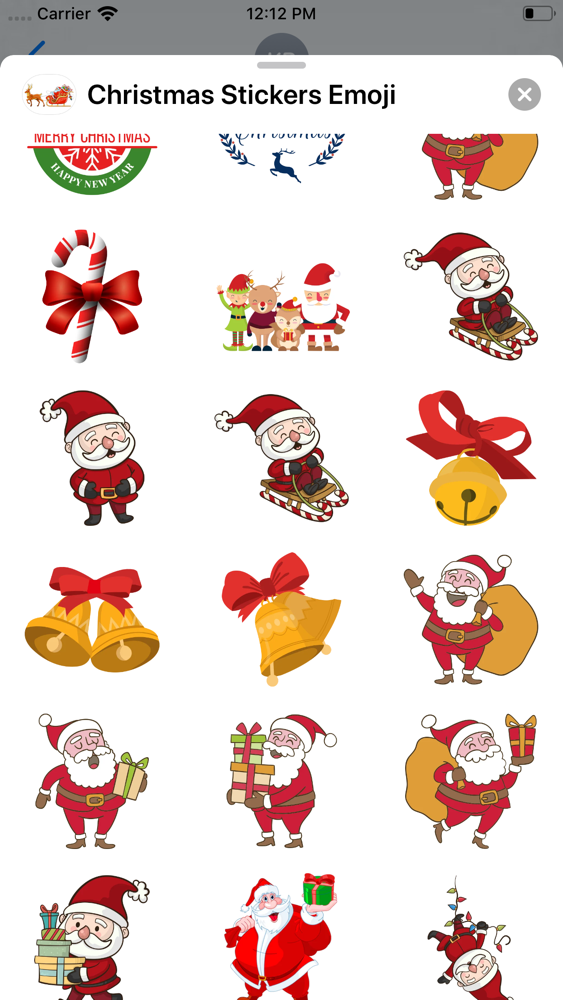 Christmas Stickers Emoji App for iPhone - Free Download Christmas