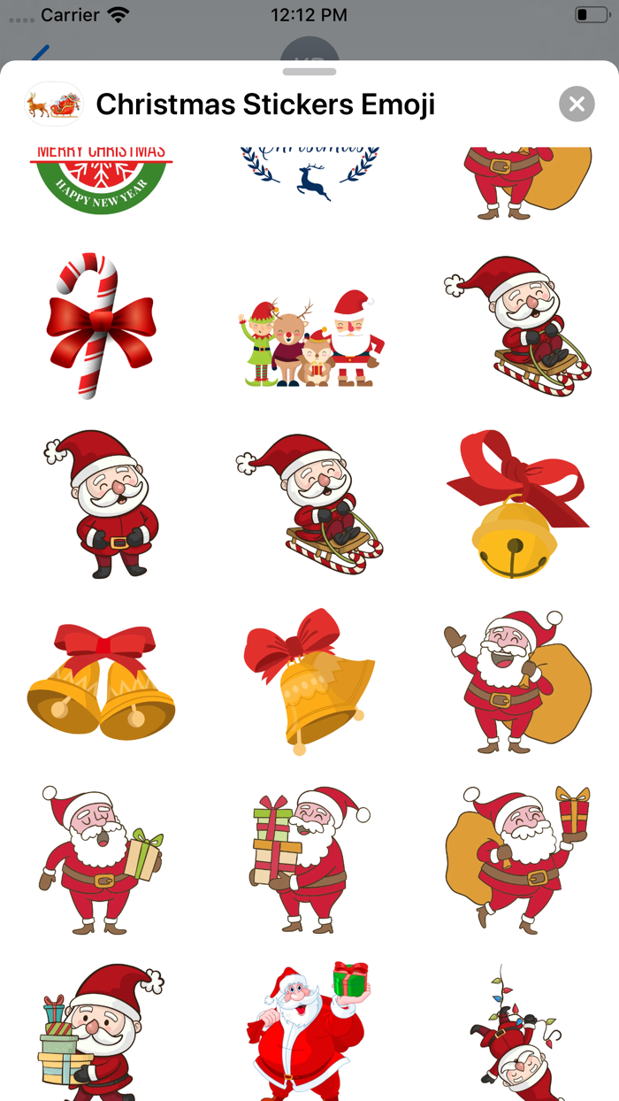 Christmas Stickers Emoji