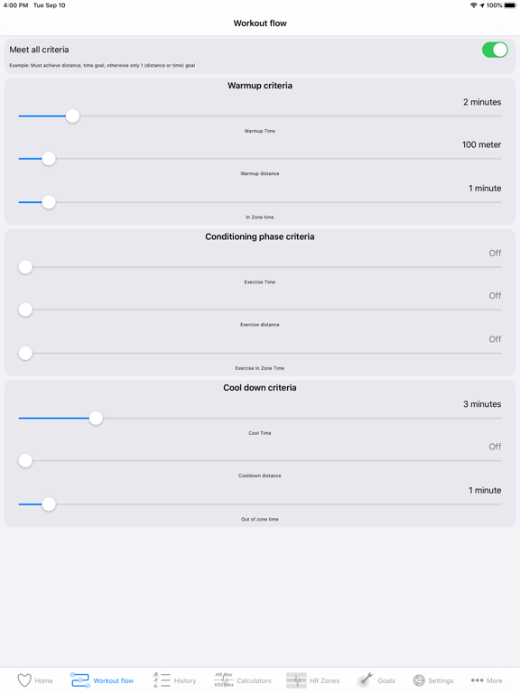 Cardio Zones. iPad screenshot 7 - Health & Fitness app