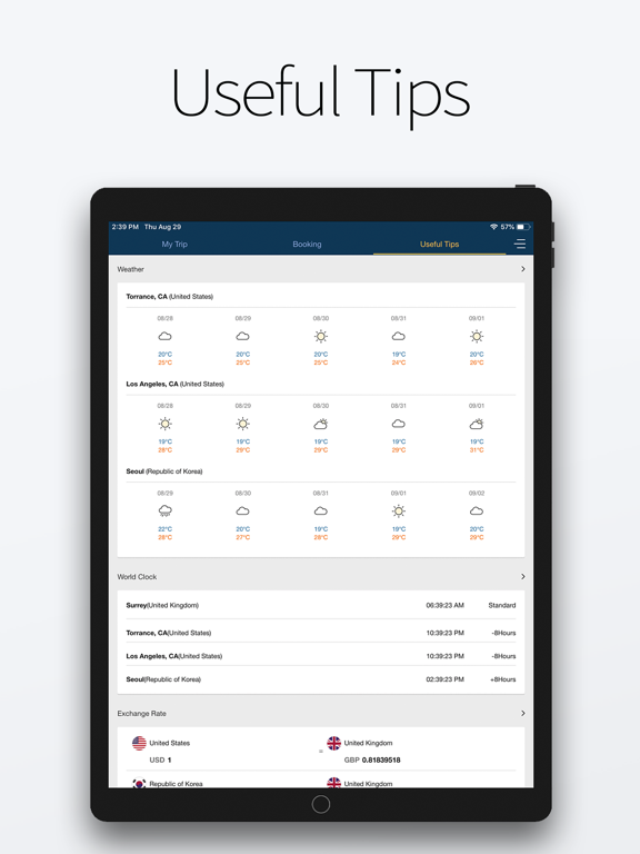 SRS Business Travel Management iPad screenshot 8 - Travel app