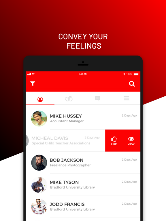 Cupid Love App iPad screenshot 5 - Social Networking app