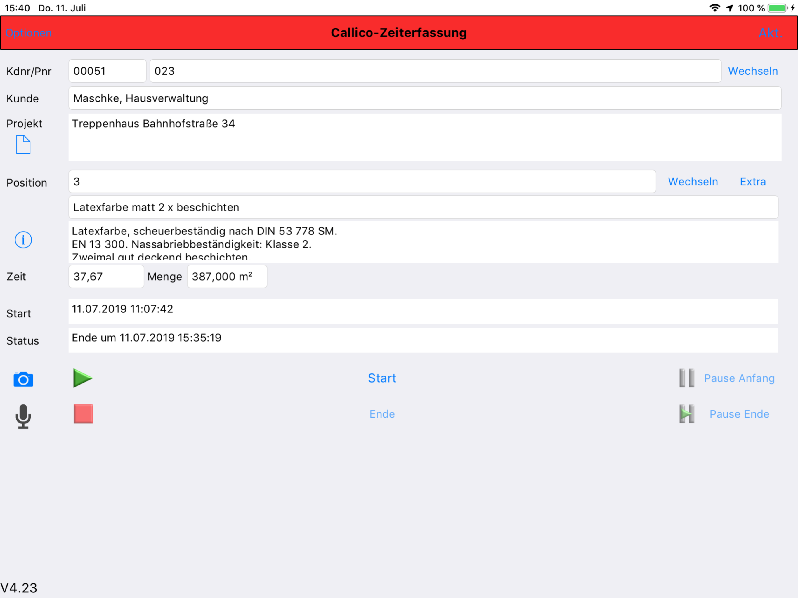 HCS Mobilzeit 5 screenshot 2