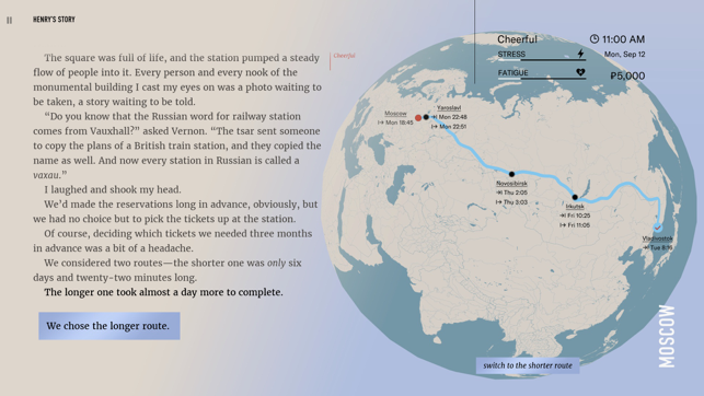 Wanderlust: Transsiberische schermafbeelding