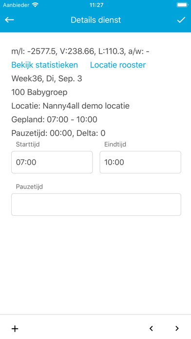 Nanny4all op de groep screenshot