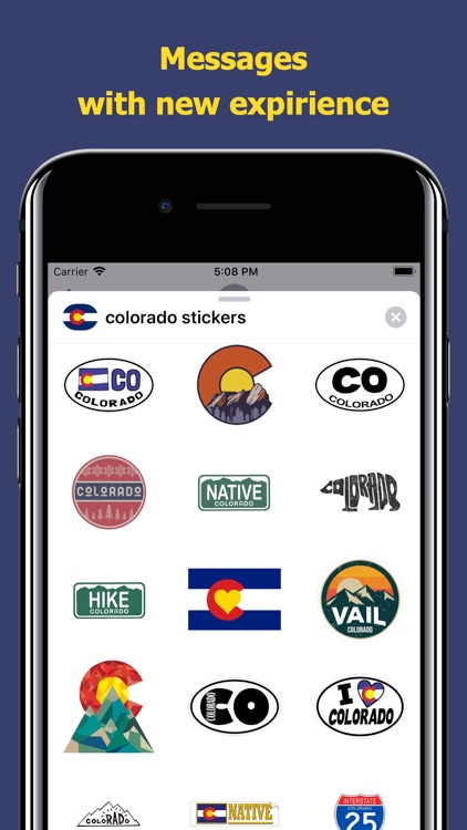Сolorado emojis - USA stickers