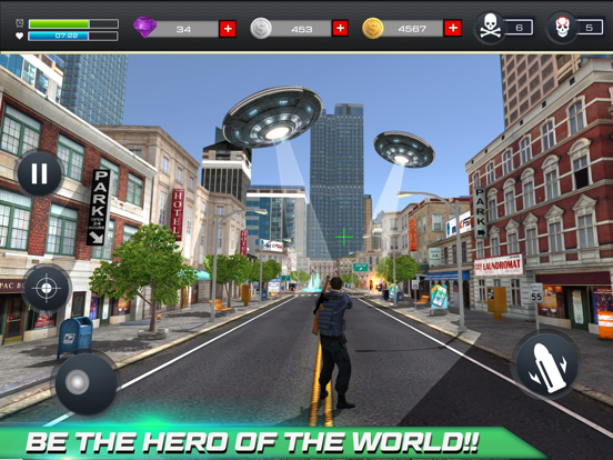 Aliens Invasion Combat Shoot iPad screenshot