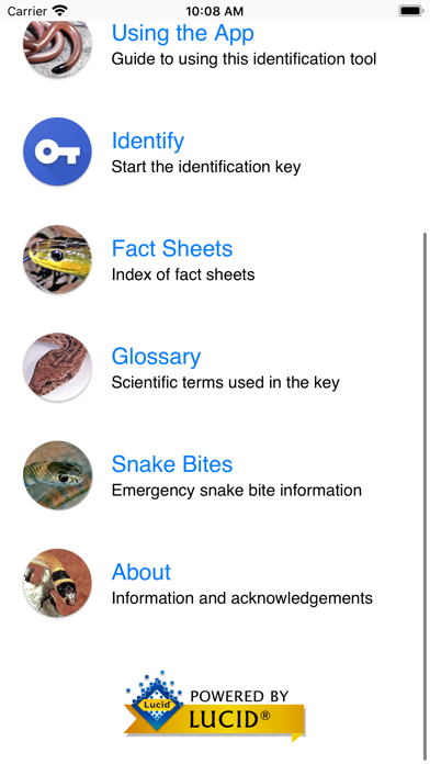Australian Snake ID Screenshot