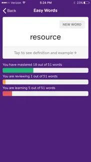 flashcards - toefl vocabulary iphone screenshot 2