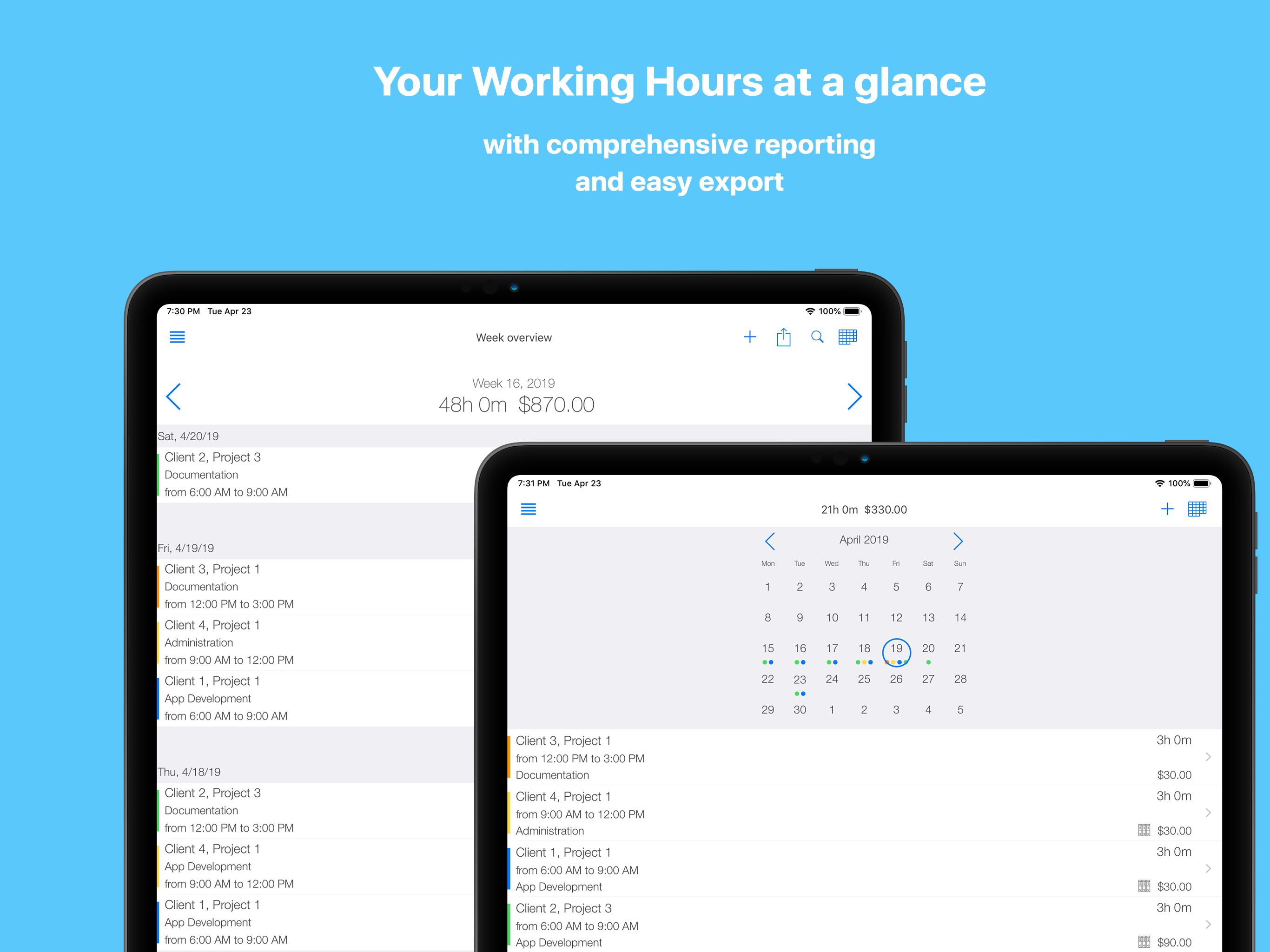 TimeTrack - Time tracking