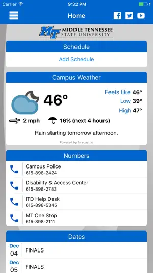 MTSU Mobile screenshot 1