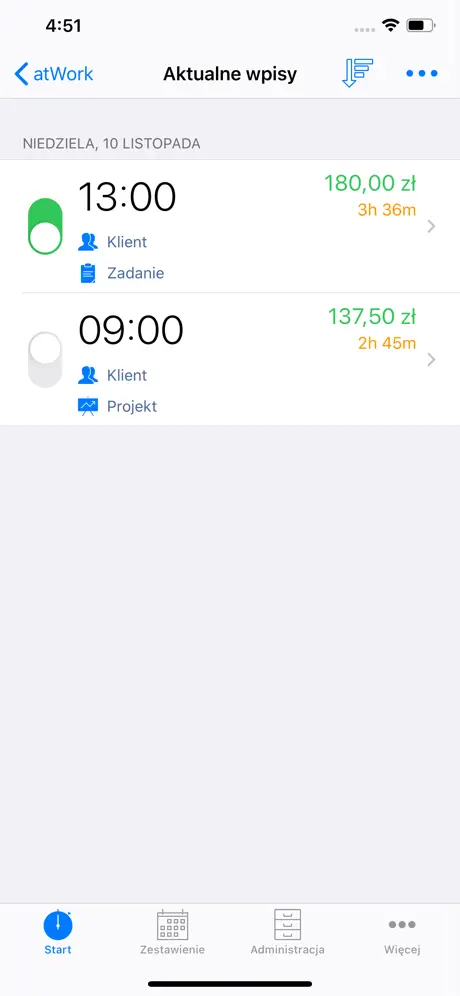 atWork Ewidencja Czasu Pracy