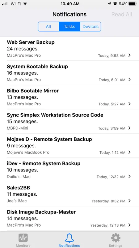 ChronoMonitor for iPhone screenshot 5 of 8
