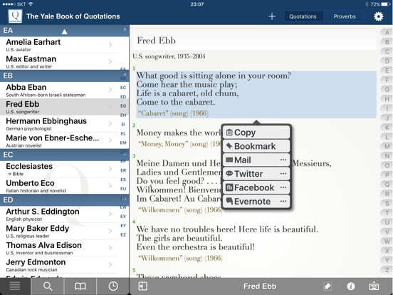 Screenshot #4 for The Yale Book of Quotations