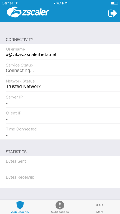 Zscaler Client Connector Screenshot