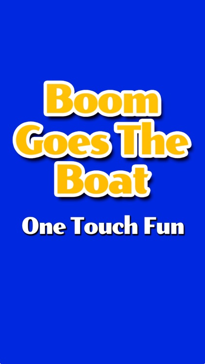 Boom Goes The Boat