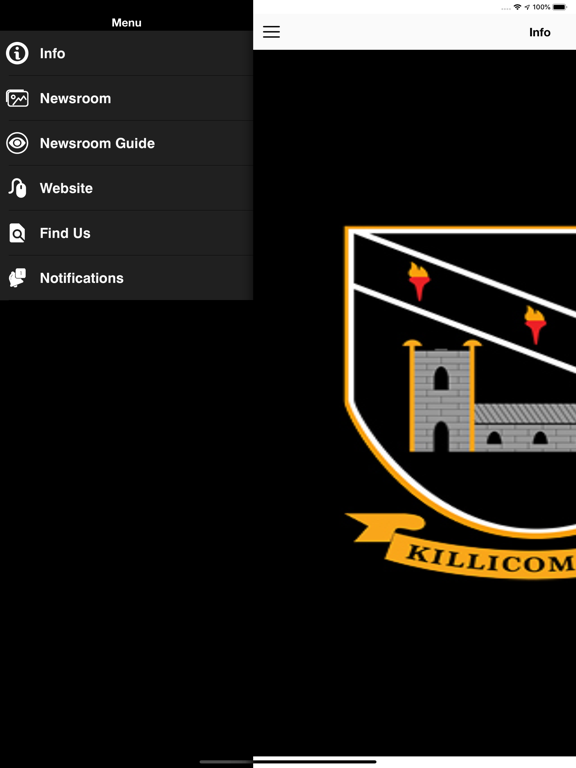 Killicomaine JHS iPad screenshot