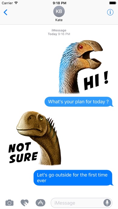 Screenshot #1 pour Dinosaurs Sticker Pack