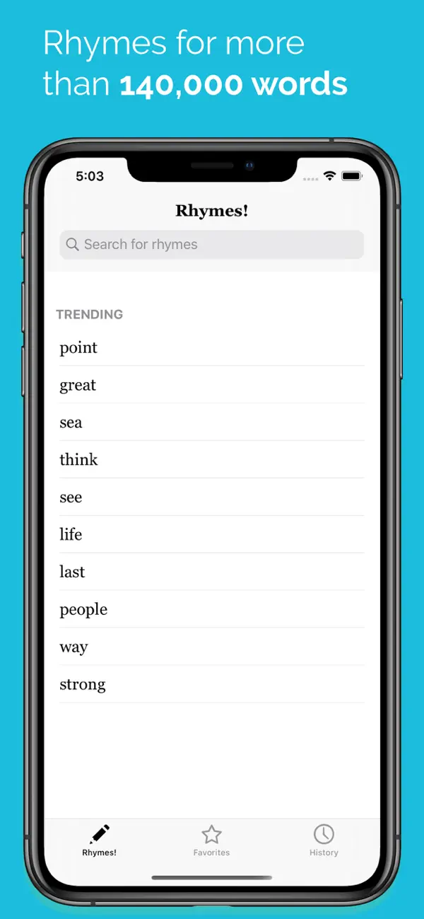 #1. Rhymes! (iOS) โดย: Alexey Tataurov