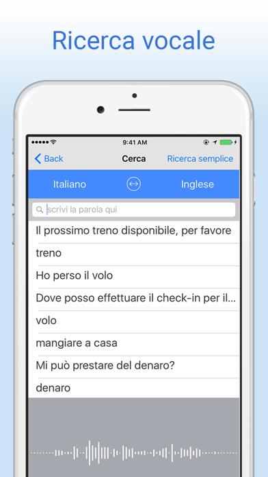 Dizionario Italiano-Inglese. Screenshot