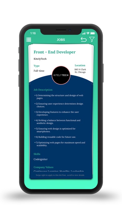 JobTie App screenshot 2