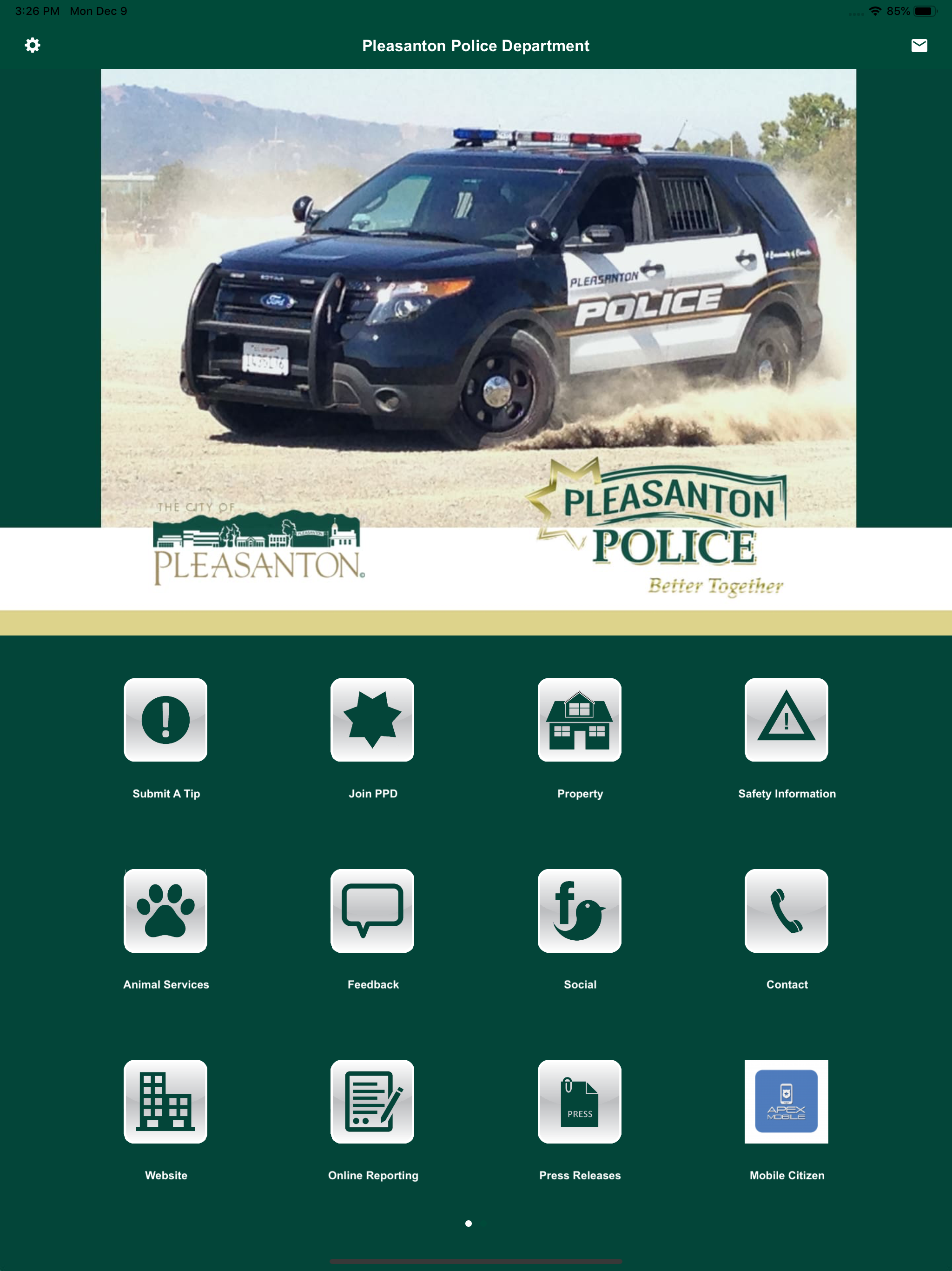 Pleasanton Police Department screenshot 3