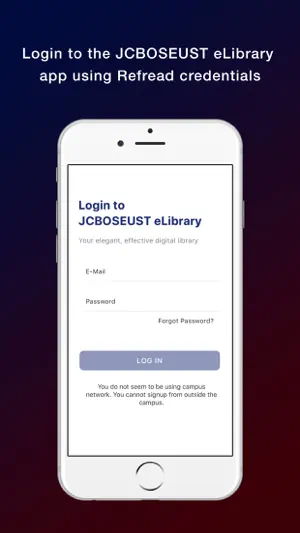 JCBOSEUST eLibrary screenshot 1