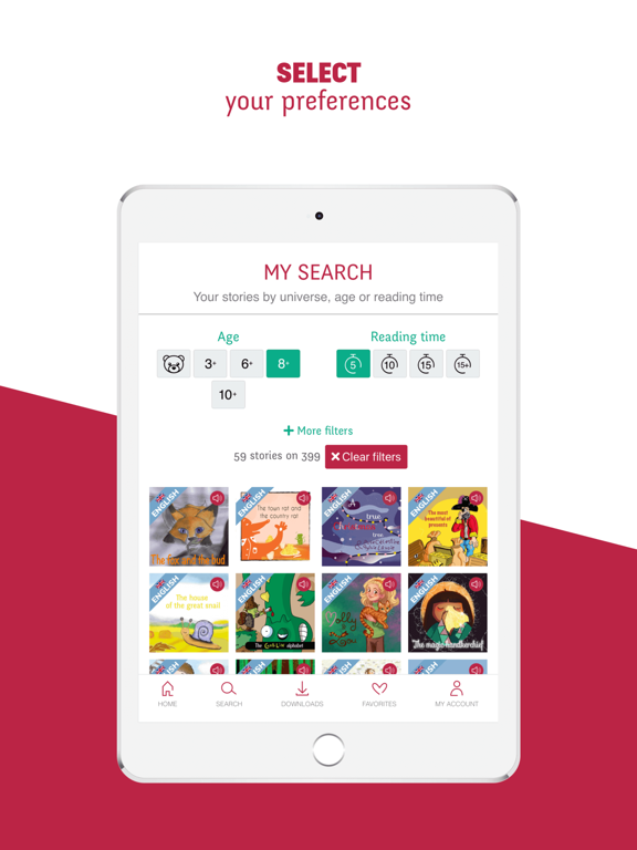 Whisperies, contes & histoires iPad screenshot 2 - Book app