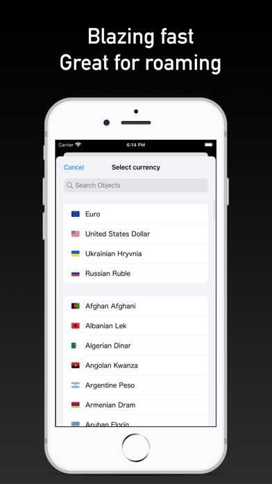 Screenshot #3 pour Fast Rates currency converter