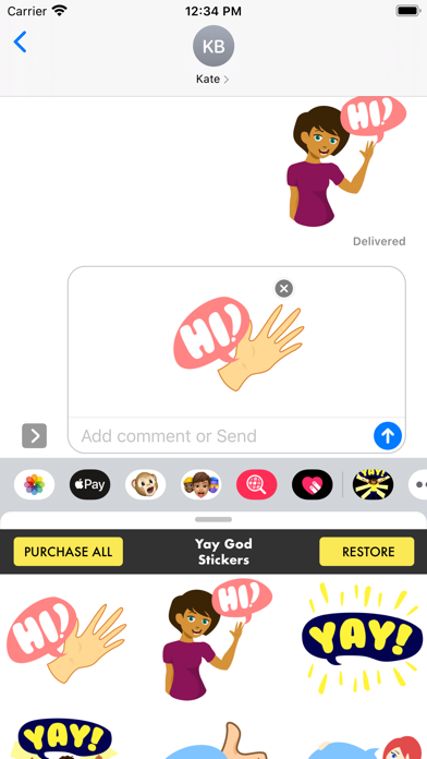 Yay God Stickersのおすすめ画像4